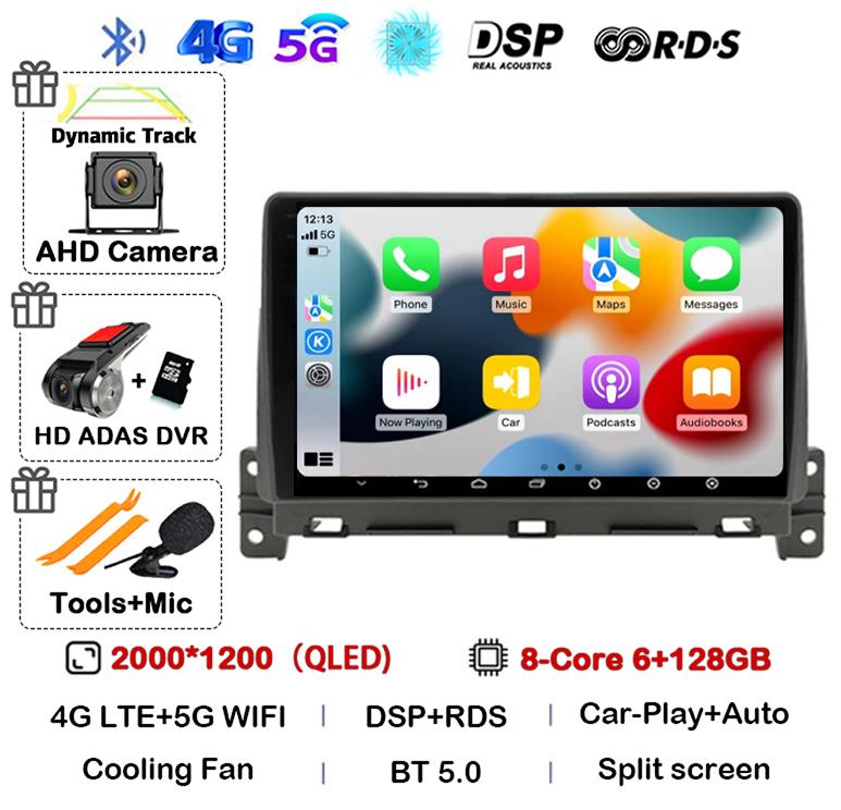 Android 14 Carplay Auto Car Radio For Great Wall Wingle 7 2018 2019 2020 Stereo Video GPS Navigation WIFI Multimedia Player DSP