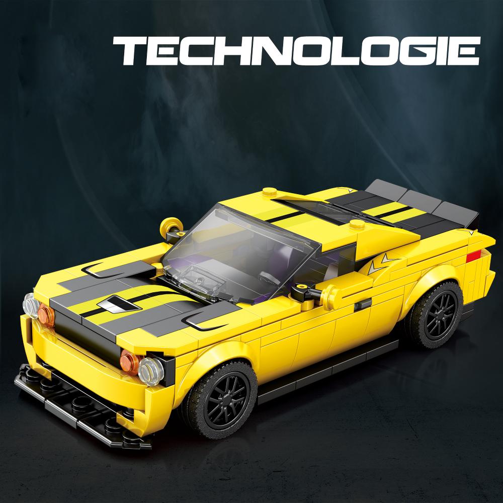 336 Pieces DIY Car Building Blocks Kit Model Car Kit for Display and Collectible Race Car Building Toy for Boys and Adults