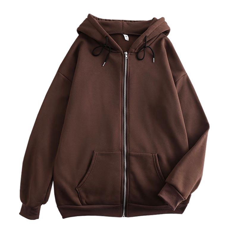 Kapşonlu Erkek Retro Fermuarlı Uzun Kollu Bol Ceket Montlar Harajuku Rahat Gotik Kapşonlu Sweatshirt Sokak Giyimi