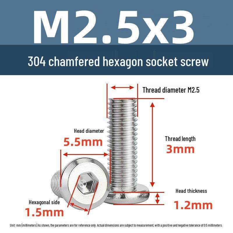 Yigu 304 Stainless Steel M2-M12 Countersunk Flat Head Hex Screw for Furniture & Cabinets