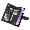 For Samsung Galaxy A05 4G Case Multiple Card Slots Anti-fall Zipper Pocket Leather Phone Cover