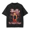 2026 Buffy The Vampires Slayers Graphic Print Wash T Shirt Harajuku Style for Men Women Fashion Cotton 2026