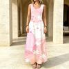 Women's Summer Vacation Sleeveless Tank Beach Maxi Dress Fresh Lightweight Outdoor Casual Elegant