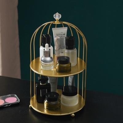 Easy To Clean Bird Cage Jewelry Rack Large Capacity Cake Stands Iron Storage Holder Rust-proof Waterproof Desktop Display Stand