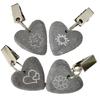 8pcs Heart Tablecloth Weights with Clips for Outdoor Party Picnic Table Decor