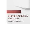 UZU BY FLOWFUSHI Mote Mascara Color Mascara for Eyelash Removes with Warm Hypoallergenic [Burgundy] Care, Water-Resistant, Water, Alcohol-Free,