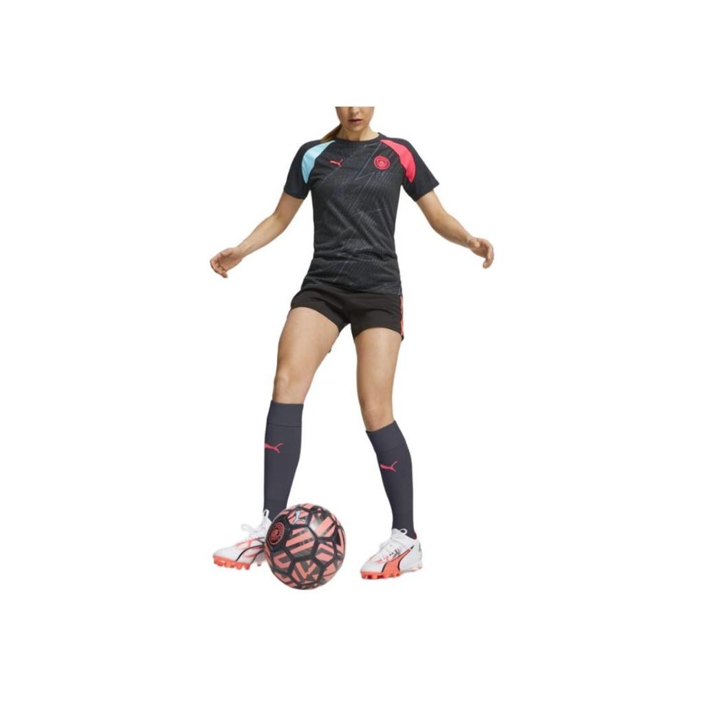 Puma Manchester City Pre-Match Jersey Round Neck Comfortable Pullover Short Sleeve Football Shirt Women tops Deep-Navy 772852-14