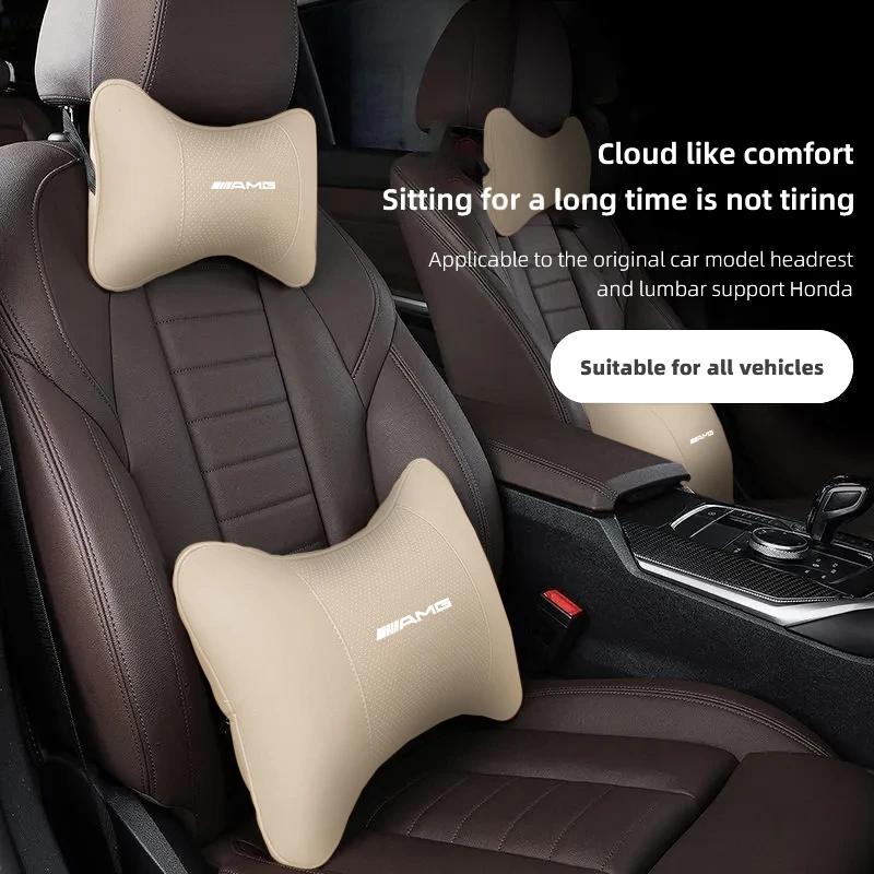 Almofada de Apoio de Cabeça para Encosto de Banco de Carro GLC GLB Almofada de Pescoço Suporte Lombar Automático Para Mercedes Benz AMG W206 W204 W205 W212 W213 W221 W222 W22
