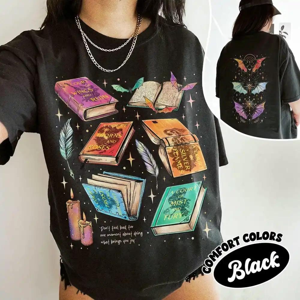 High Lords and Wing Leaders Printed TTrendy Book Lover Gift for Unisex Shortsleeved Retro Street Casual Fashion Tops Clothing