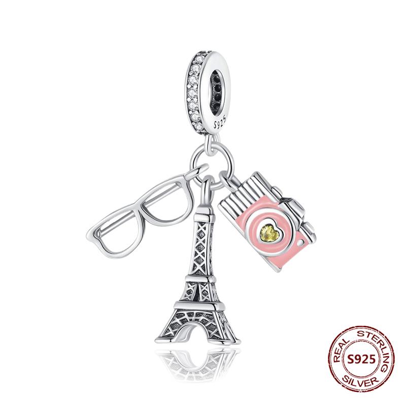 Chameleon Luminous Firefly Charm Fit  S925 Original Bracelets Butterfly S925 Silver Beads For DIY Jewelry Birthday Gift