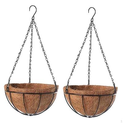 Jardinière suspendue de 8 pouces, Pot de fleurs rustique pour balcon d'angle, Patio