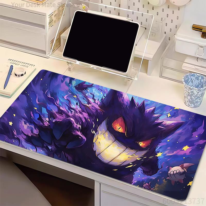 Anime Computer Mouse Pad P- Gengar Gamer Office Laptop MousePads Gaming Mousepad Soft Desk MausePad Keyboard Mouse Carpet
