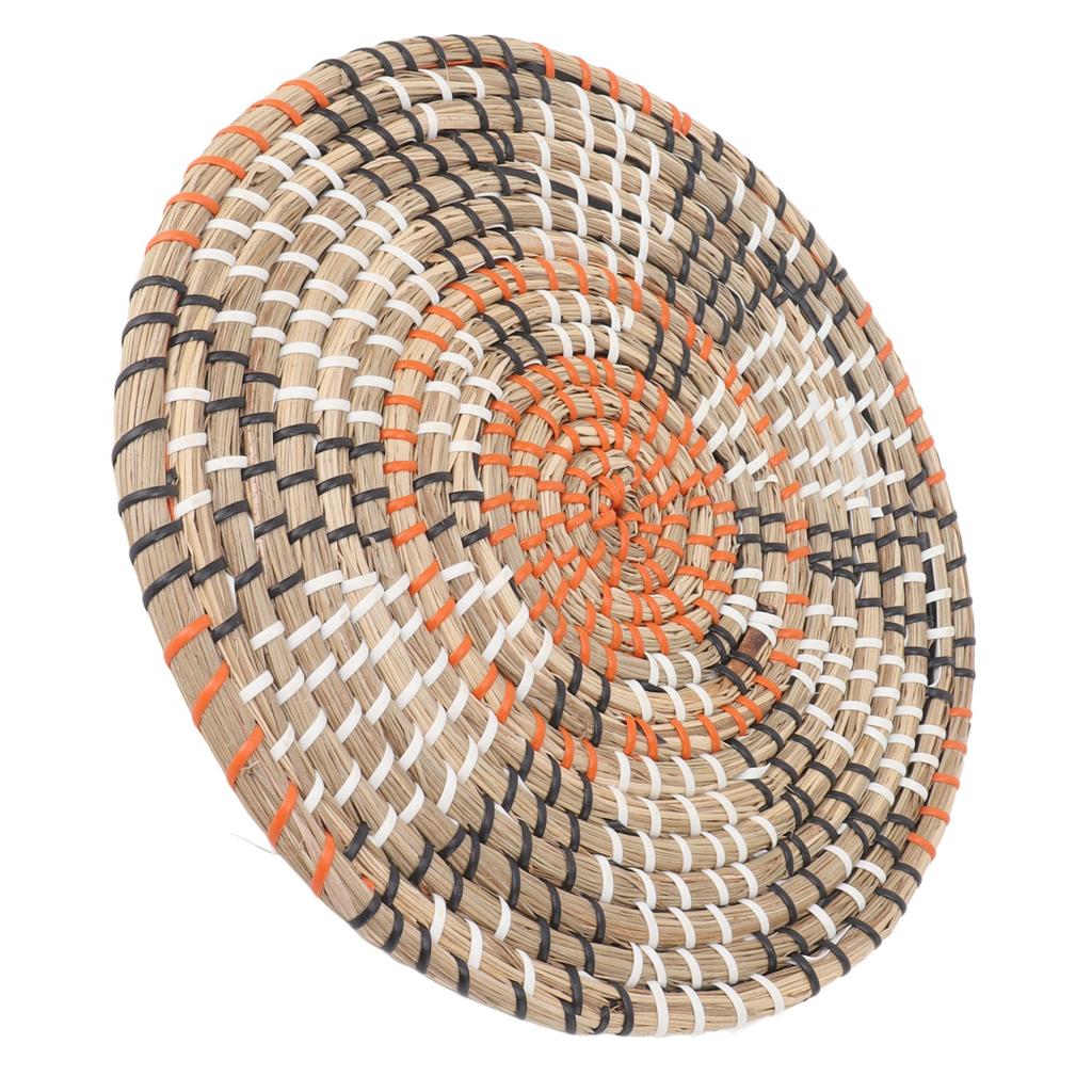 Grass Woven Placemats Nordic Innovative Round Placemats for Dining Table Home Decor Wall Decor