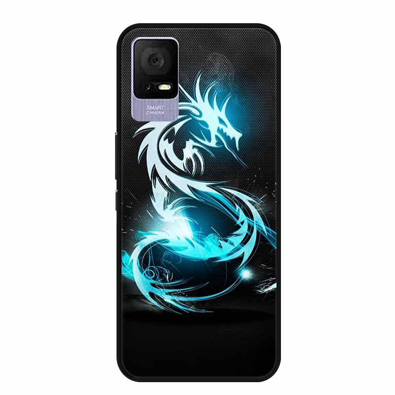 For TCL Ion V Case IonX Painted Cat Soft TPU Black Silicone Phone Cases for TCL Ion X Cover Fundas IonV Coques for TCLIonX Bags