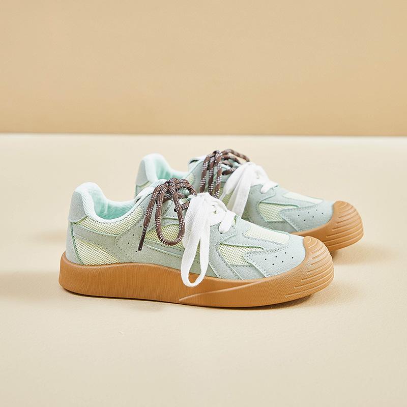 Women Vulcanized Shoes Summer Moral Education Shoes New Korean Style Female Students Sports Running Casual Breathable Mesh Shoes