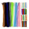 Chenille Stems for Pipe Cleaners 100Pcs Handicrafts, Flexible DIY Decorative Plush Strips Crafts Art Projects, Multi-colored Kids Adults Floral