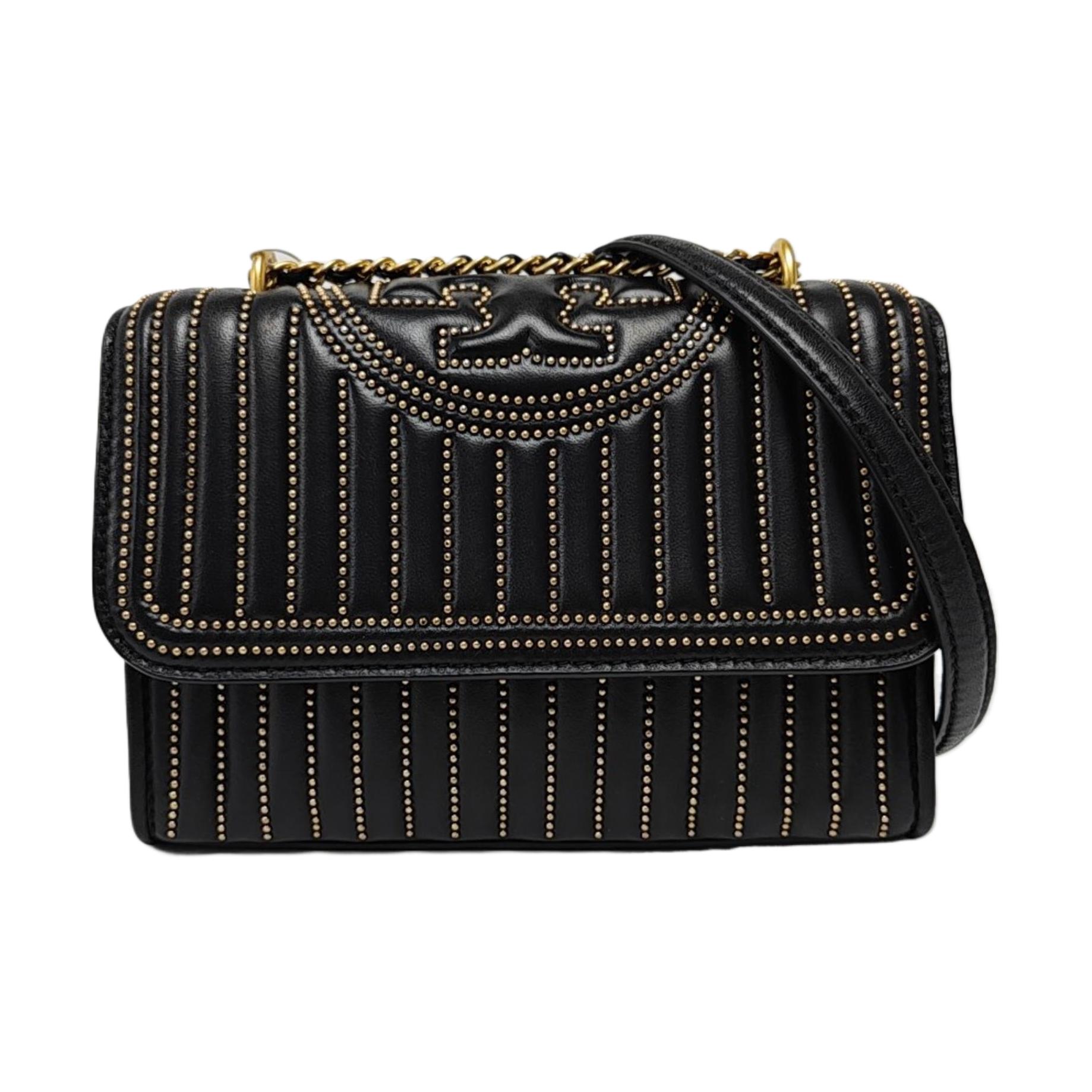 [Pre-Owned] Fleming Classic Beaded Tassel Chain Leather Shoulder Crossbody Bag - Very Good #1DJVQBR ONE SIZE
