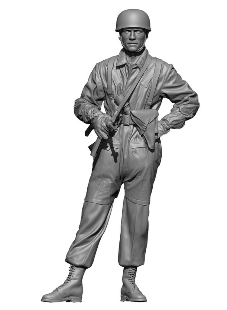 H3 Model WW2 German Resting NCO Resin Kit HS35089 1/35 Fallschirmjäger #4 (person)
