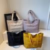 Quilted large capacity tote bag women's shoulder handbag
