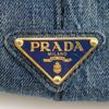 PRADA Canapa ToteL Handbag B1872B Blue denim Women Used