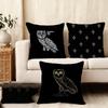 Fashion Brand OOVO Cool Cushion Cover Plush Fabric Soft DoubleSided Printed Sofa Warm Winter Home Child Gift Pillow Case
