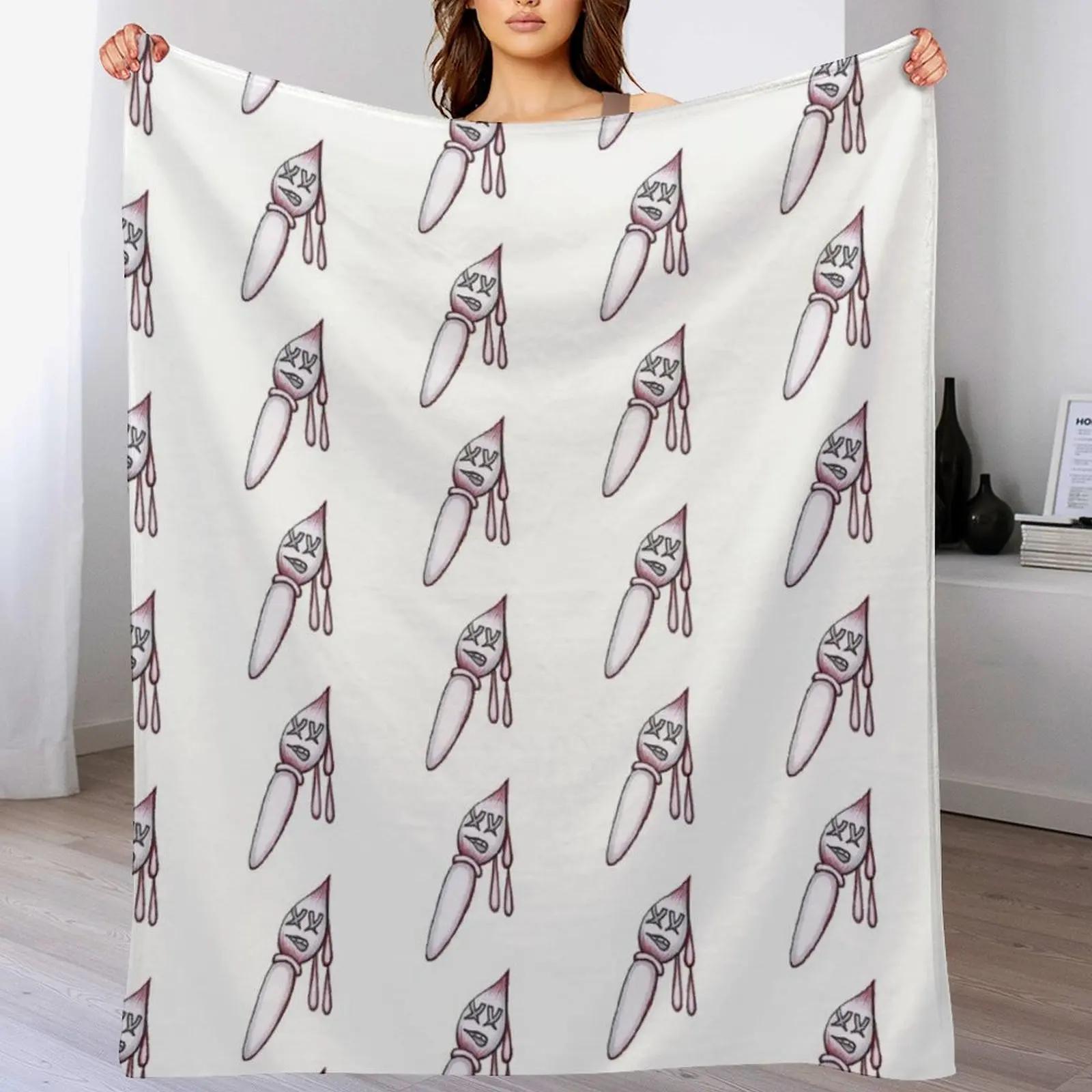 I Will Paint Till I Am Dead Grey Red and Black Series Throw Blanket Soft Breathable Blanket for Night Sleeping 102x76cm(40x30in)