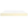 Pocket Spring Mattress Medium Cream 160x200x20 Cm Faux Leather