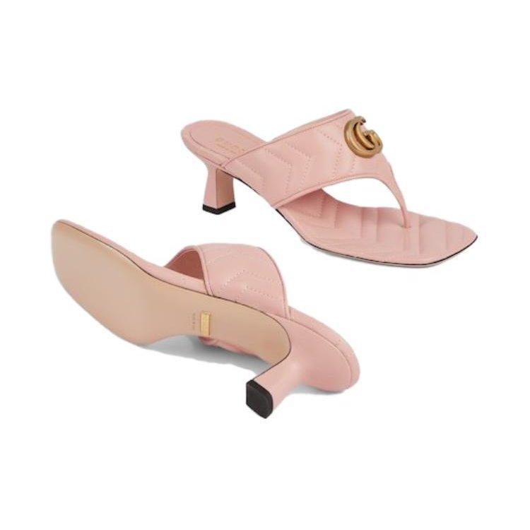Gucci GG Flip Flops Women's Pink 776995 BKO60 5909