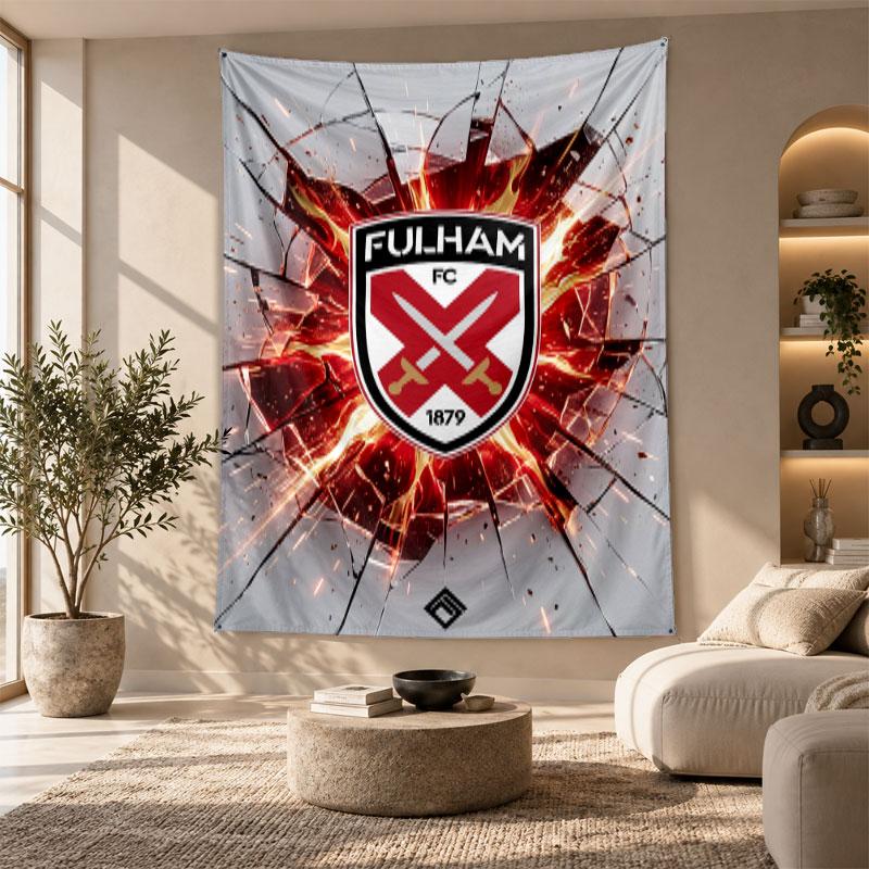 Decorative Tapestry,Fulham Football Printed Wall Art, Lightweight Wall Hanging For Bedroom Background