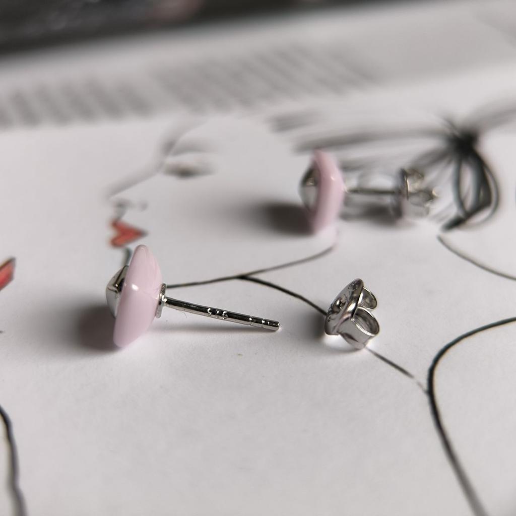 Silver Earrings with Ceramics (60002351)