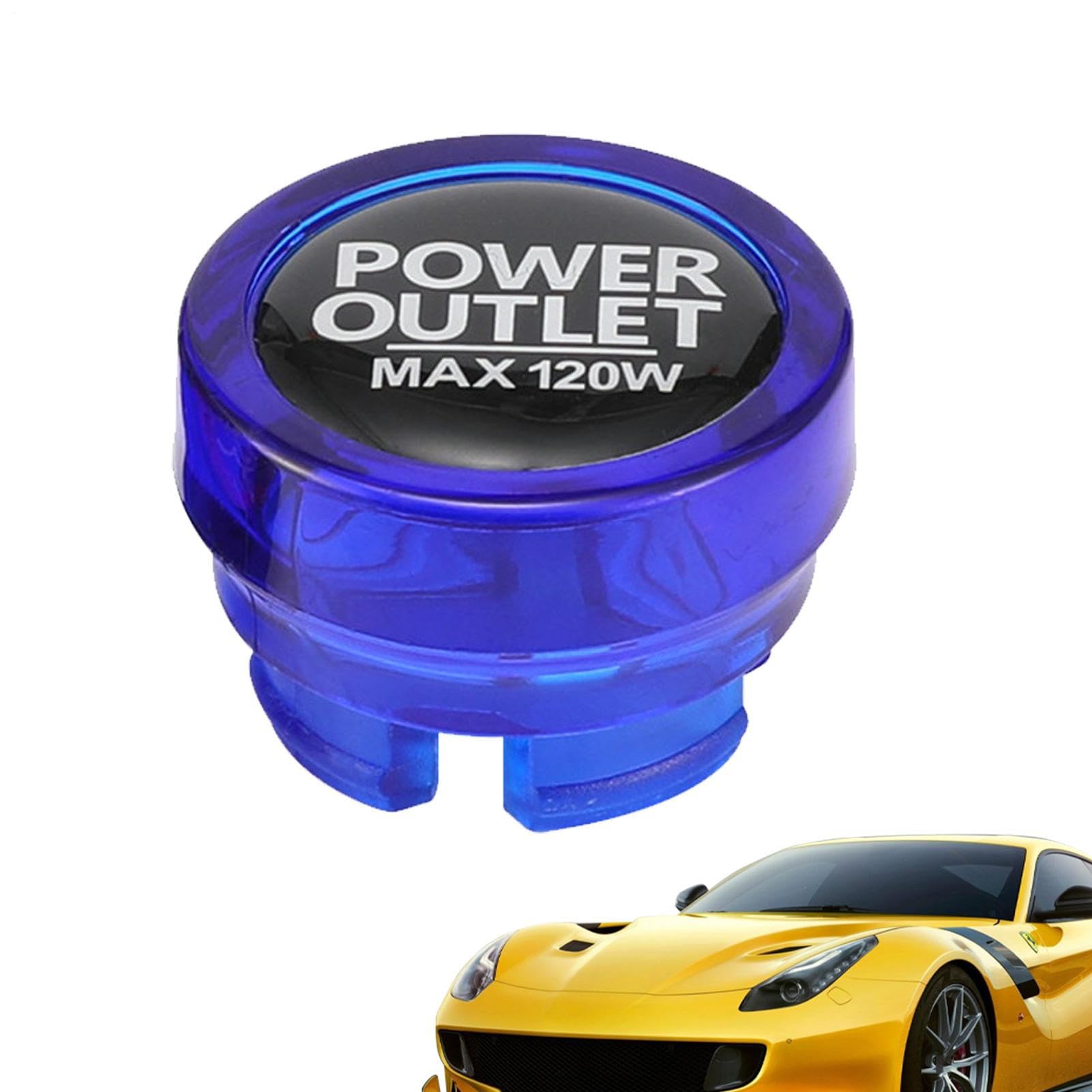 Car Lighter Socket Cover - Universal Lighter Plug Cover | See description синий