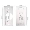 2pcs Cabinet Hinge Fixing Plate Bracket Hinge Repair Kit Plates Board Stainless Steel Hinge Boards for Drawer Furniture Shelves