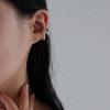 Fake Piercing Double Layer Circle Ear Cuff Faux Earrings for Women Personality Vintage Stainless Steel Ear Clips Party Jewelry