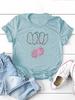 Double Radish Print Women T Shirt Short Sleeve O Neck Loose Women Tshirt Ladies Tee Shirt Tops Camisetas Mujer