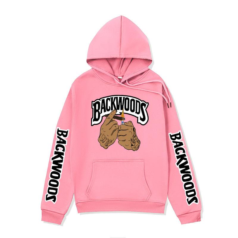 2025 new men's backwoods cigarette lighting printed sweater European and American street trendy sweater men's European size jacket