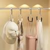 3pcs Multifunctional Steel Hanger System for Hats Scarves Ties Closet Organizers Home Baseball Caps Storage Essential