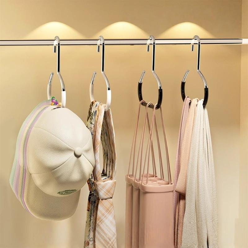 3pcs Multifunctional Steel Hanger System for Hats Scarves Ties Closet Organizers Home Baseball Caps Storage Essential