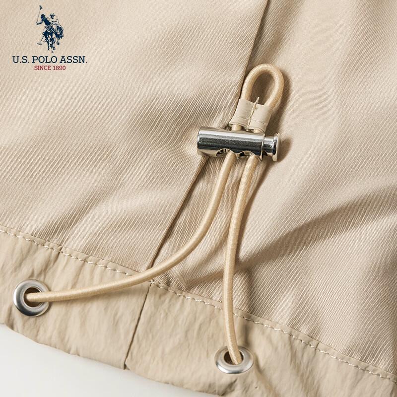 NÓS. Associação Polo. Jaqueta Casual Masculina à Prova de Vento e Água com Capuz