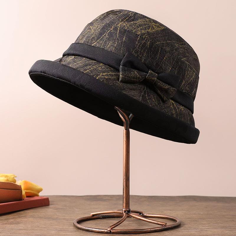 

Осень и зима шляпа для пожилого мужчины женская шляпа-ведро универсальная зимняя теплая шляпа для пожилого мужчины элегантная шляпа-котелок one size fits all чёрный