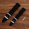 2pcs Soft Silicone 17mm19mm Watchband Watch Strap Replacement Accessory