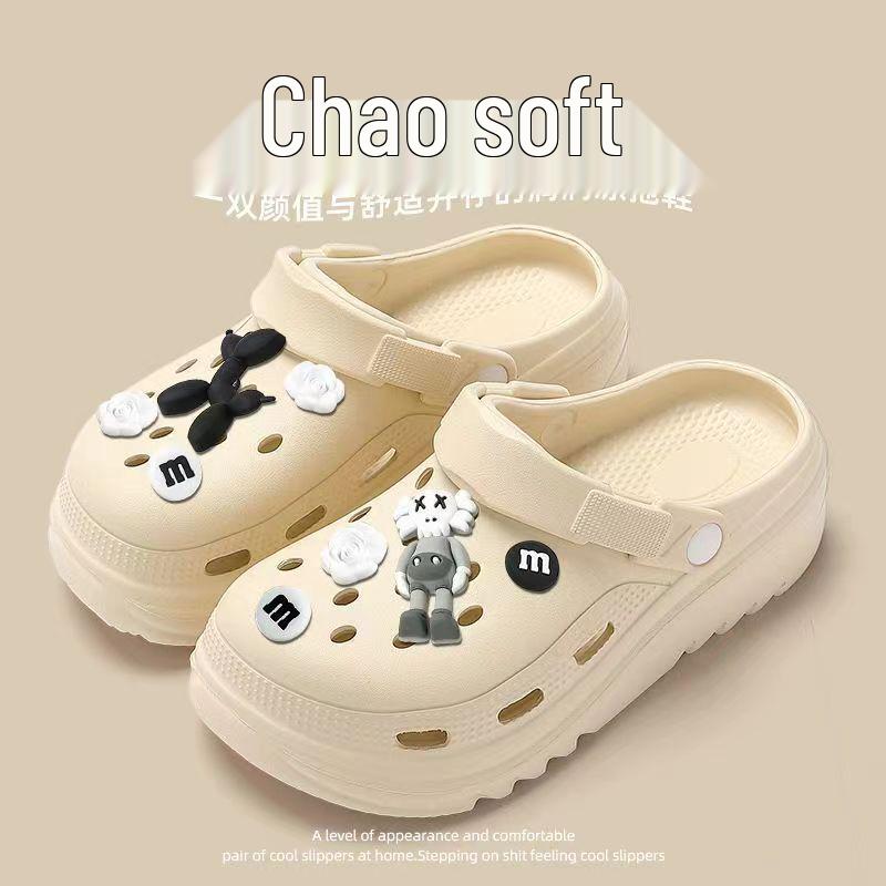 Women's Thick-Soled Non-Slip Summer Sandals: Breathable, Outdoor-Ready, Comfortable Slippers