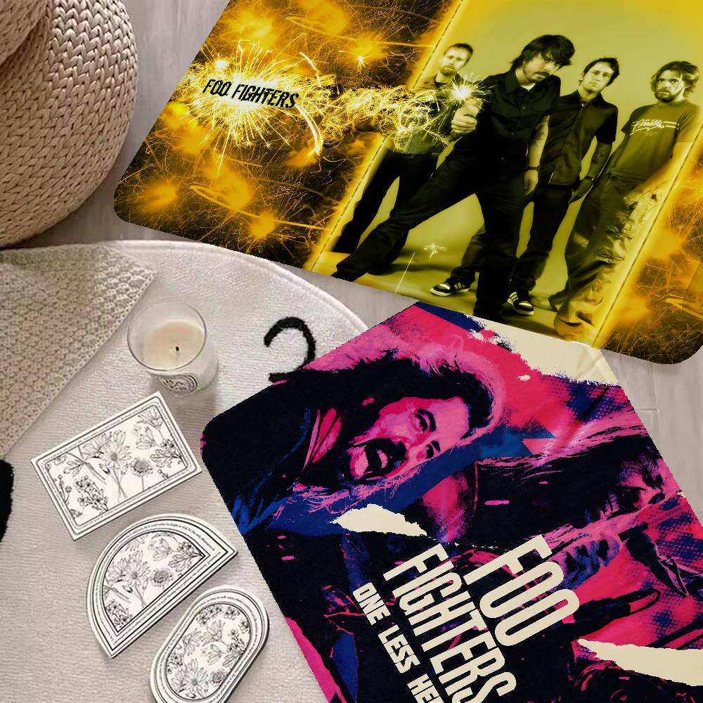 Klassische Rockband F-Foo F-Fighters Fußmatte Retro Mehrfachauswahl Wohnzimmer Küchenteppich Rutschfest Moderne Heimdekoration