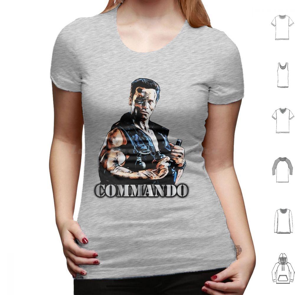 Commando T Shirt Cotton Men Women DIY Print Commando Movies Popular A Beverly Hills Cop See You At The Party Richter Terminator