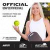 Franklin Sports Pickleball Outdoor Balls, Optic Yellow, USAPA Approved, US Open Balls, 3-Pack [Official Japanese Import] X-40