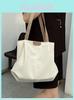 Canvas Tote Bag Women Large Capacity Casual Everyday Shoulder Bag For Daily Use