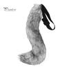 Fluffy Cat Ear Headband Plush Fox Cosplay Mask, Tail, Costumes Props, Fuzzy Halloween Beast Girl Outfit Mask for Costume Party Anime Convention