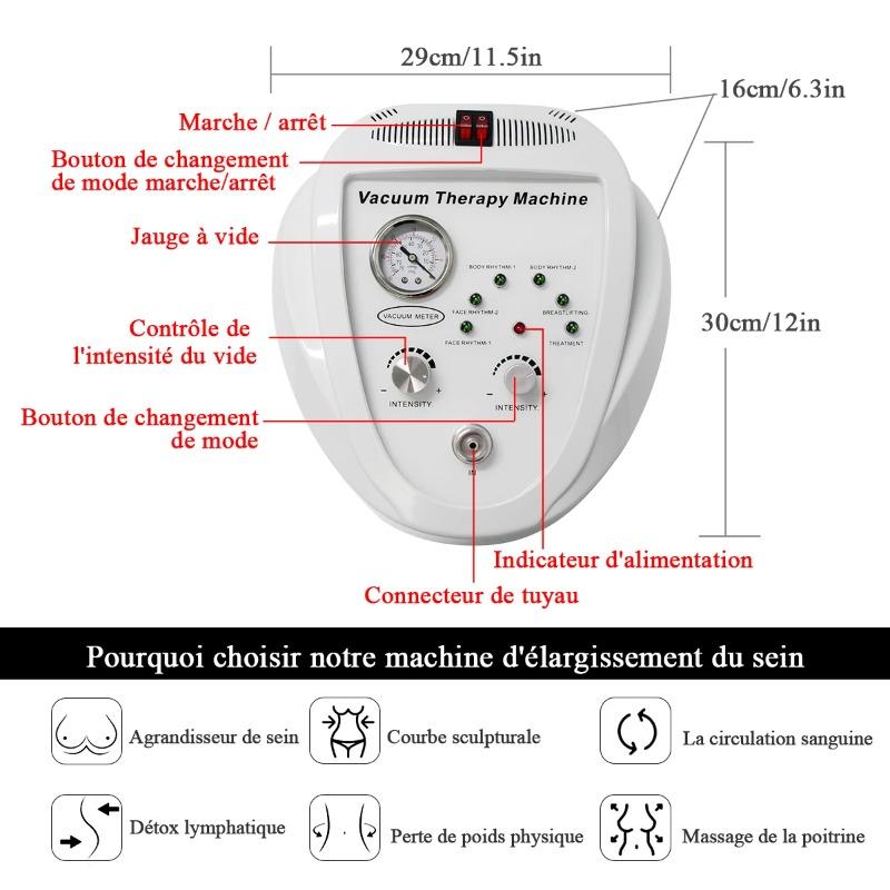 Vacuum Therapy Beauty Machine for Breast Enlargement, Butt Lifting, Facial Tightening & Body Sculpting