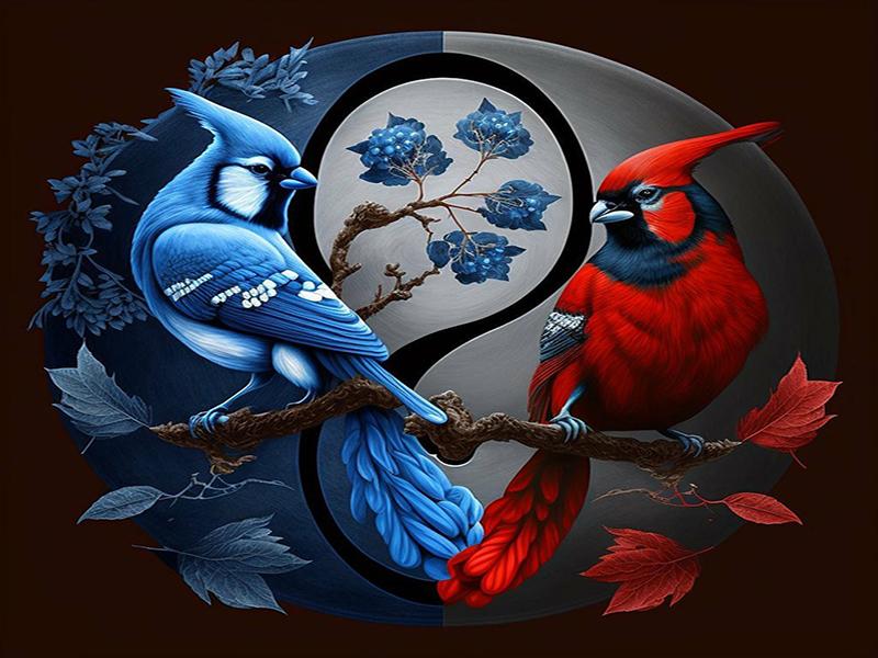 Yin-yang Animal Personality DIY Full Drill Diamond Decorative Painting