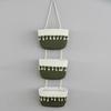 Wall-mounted hanging basket storage hanging basket decorative wall storage basket three-layer household home hanging