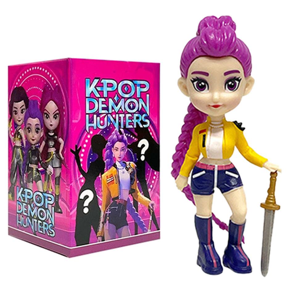 Anime Figure K-pop Demon Hunters with Box Kawaii Boys Girls Gifts For Kids Fans Halloween Christmas Figure Decorative Gifts